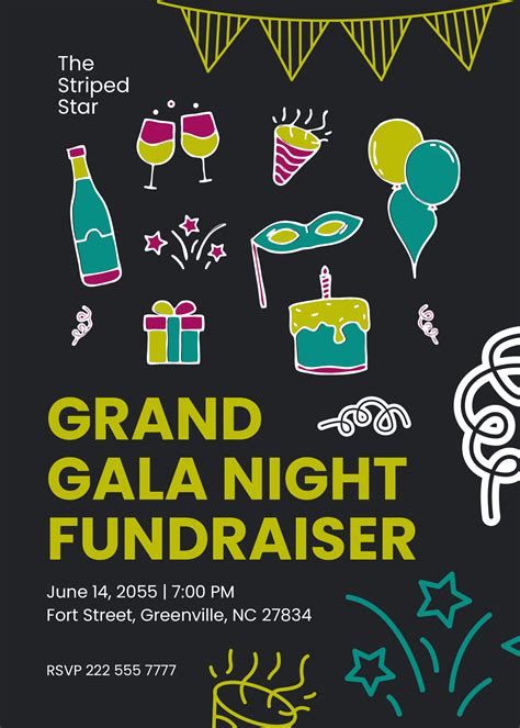 fundraising invitation templates|13.3K+ Free Fundraising Templates .